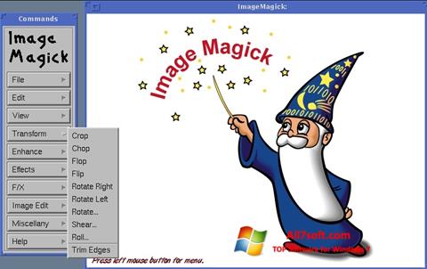 ภาพหน้าจอ ImageMagick สำหรับ Windows 7