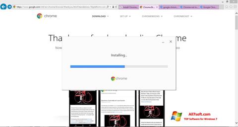 ภาพหน้าจอ Google Chrome Offline Installer สำหรับ Windows 7