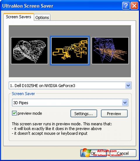 ภาพหน้าจอ UltraMon สำหรับ Windows 7