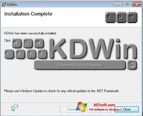 ภาพหน้าจอ KDWin สำหรับ Windows 7