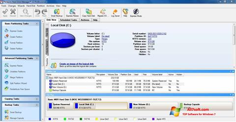 ภาพหน้าจอ Paragon Hard Disk Manager สำหรับ Windows 7