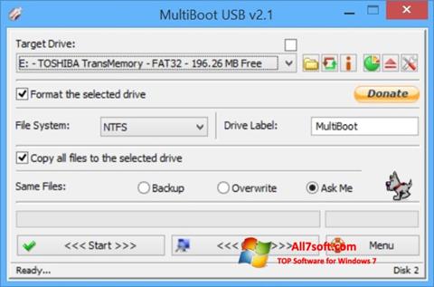 ภาพหน้าจอ Multi Boot USB สำหรับ Windows 7
