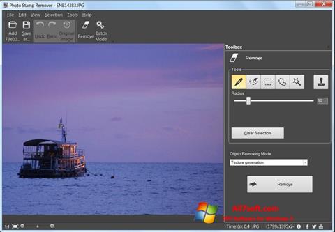 ภาพหน้าจอ Photo Stamp Remover สำหรับ Windows 7