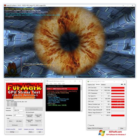ภาพหน้าจอ FurMark สำหรับ Windows 7