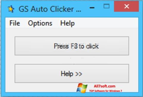 ภาพหน้าจอ GS Auto Clicker สำหรับ Windows 7