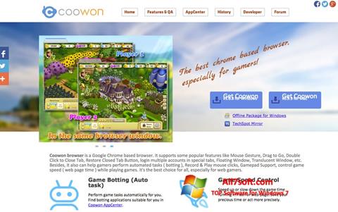 ภาพหน้าจอ Coowon Browser สำหรับ Windows 7