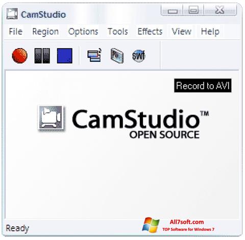 ภาพหน้าจอ CamStudio สำหรับ Windows 7