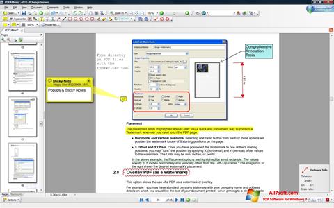 ภาพหน้าจอ PDF-XChange Editor สำหรับ Windows 7