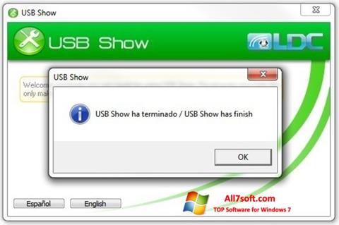 ภาพหน้าจอ USB Show สำหรับ Windows 7