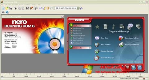 ภาพหน้าจอ Nero Burning ROM สำหรับ Windows 7