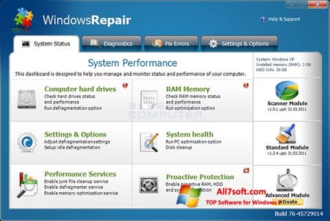 ภาพหน้าจอ Windows Repair สำหรับ Windows 7