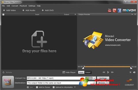 ภาพหน้าจอ Movavi Video Converter สำหรับ Windows 7