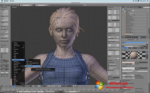 ภาพหน้าจอ Blender สำหรับ Windows 7