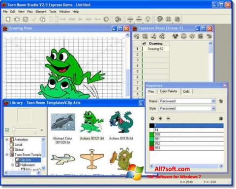 ภาพหน้าจอ Toon Boom Studio สำหรับ Windows 7
