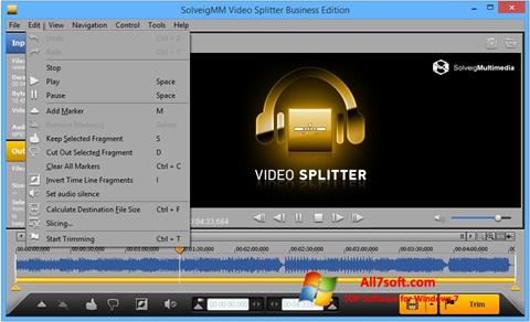 ภาพหน้าจอ SolveigMM Video Splitter สำหรับ Windows 7