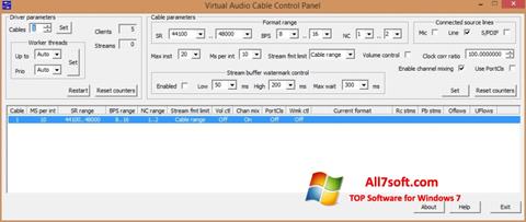 ภาพหน้าจอ Virtual Audio Cable สำหรับ Windows 7