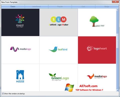ภาพหน้าจอ Sothink Logo Maker สำหรับ Windows 7